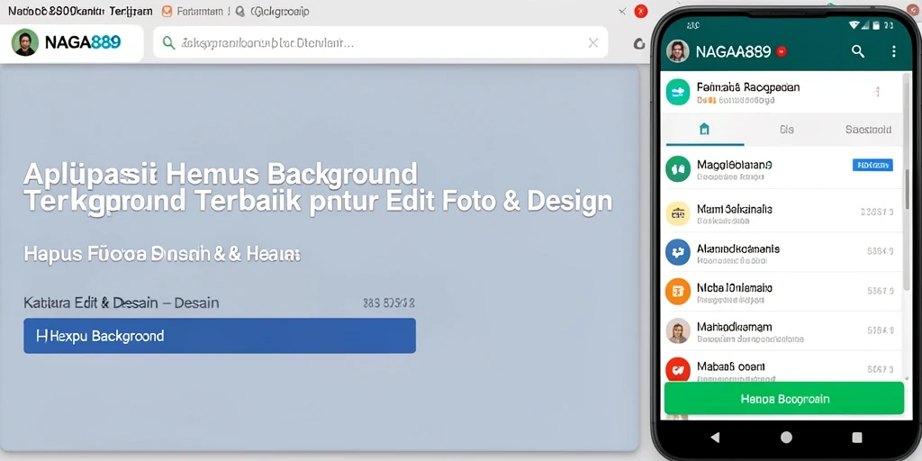 Antarmuka pengguna NAGA889 yang ramping untuk Hapus Background.