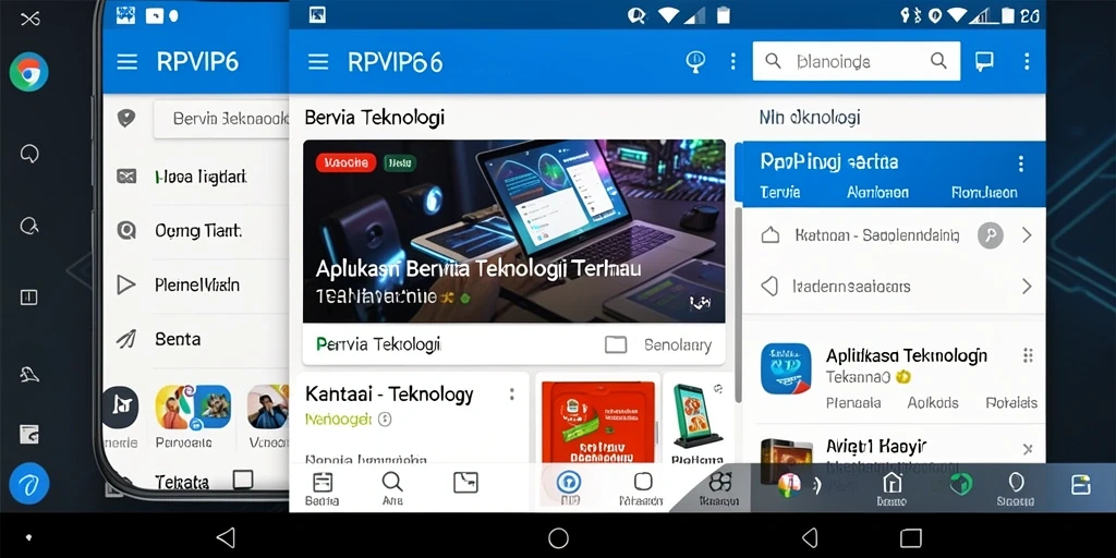 Tampilan antarmuka aplikasi RPVIP6 yang modern dan fungsional.