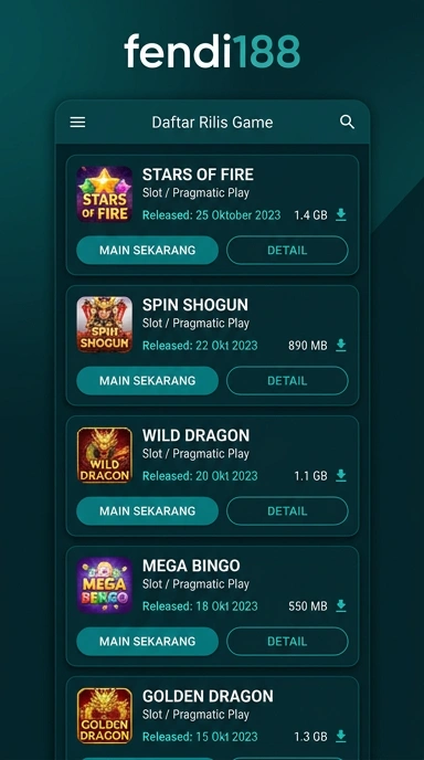 Riwayat Versi fendi188 Terbaru untuk Pengguna Android
